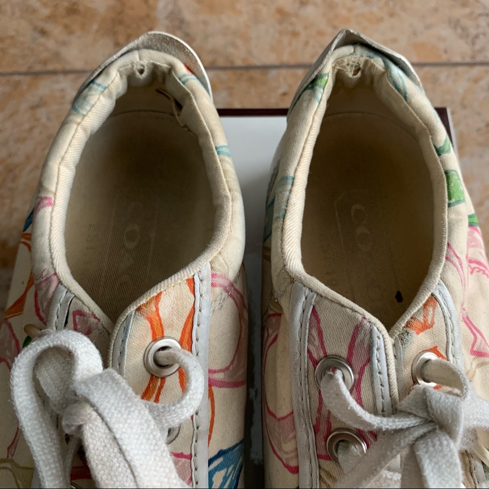 COACH Y2K multicolor colorful rainbow logo sneaker - Picture 7 of 11